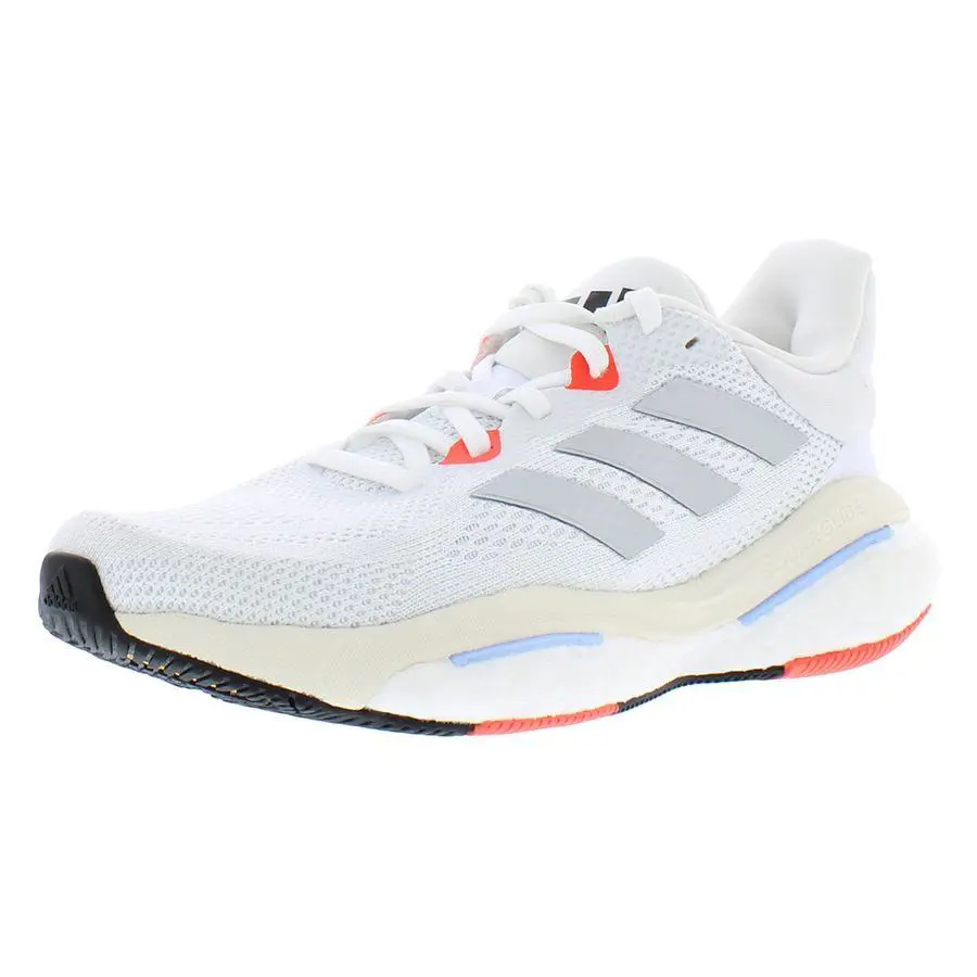 Adidas shoes - Cloud White/Silver Metallic/Solar Red, Main: White (UPC: 195747745359) 3