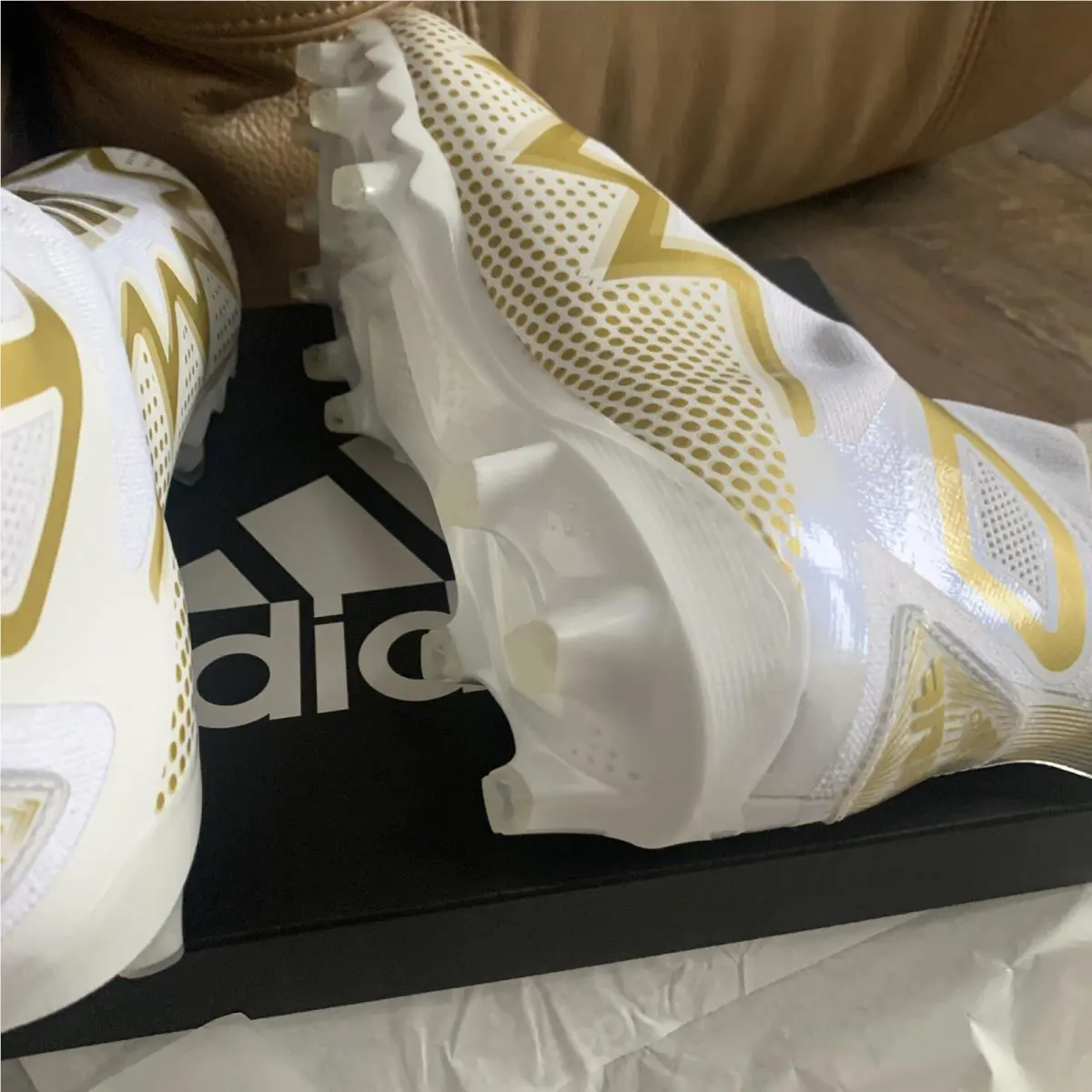 Adidas shoes - adidas Freak Ultra - Freak Ultra - White and Gold (UPC: 195733391720) 3