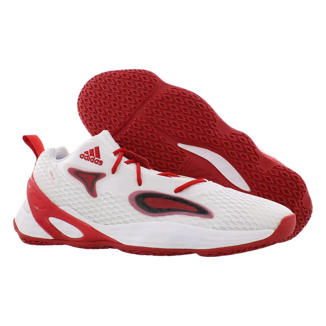 Adidas SM Exhibit A Unisex Shoes Size 14 Color: White/red/white