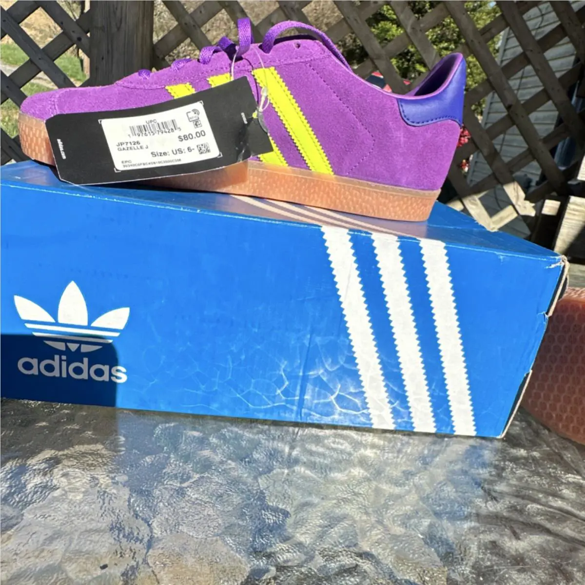 Adidas shoes - adidas Gazelle - Gazelle - JP7126 - Purple, Yellow 3