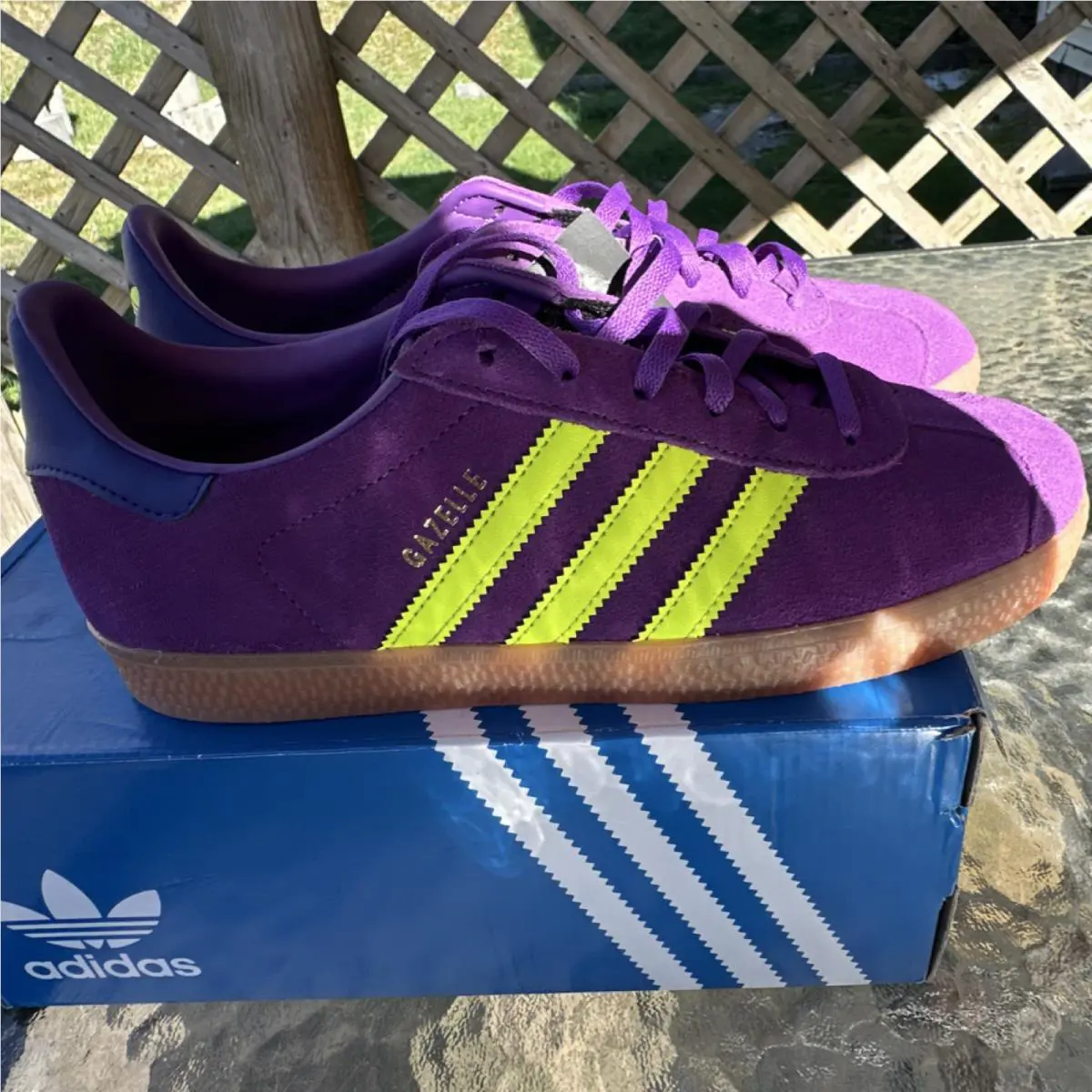 Adidas shoes - adidas Gazelle - Gazelle - JP7126 - Purple, Yellow 5