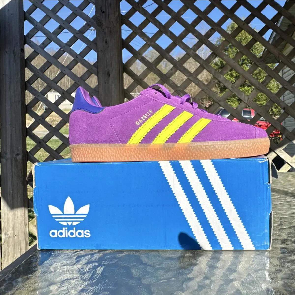Adidas shoes - adidas Gazelle - Gazelle - JP7126 - Purple, Yellow 7