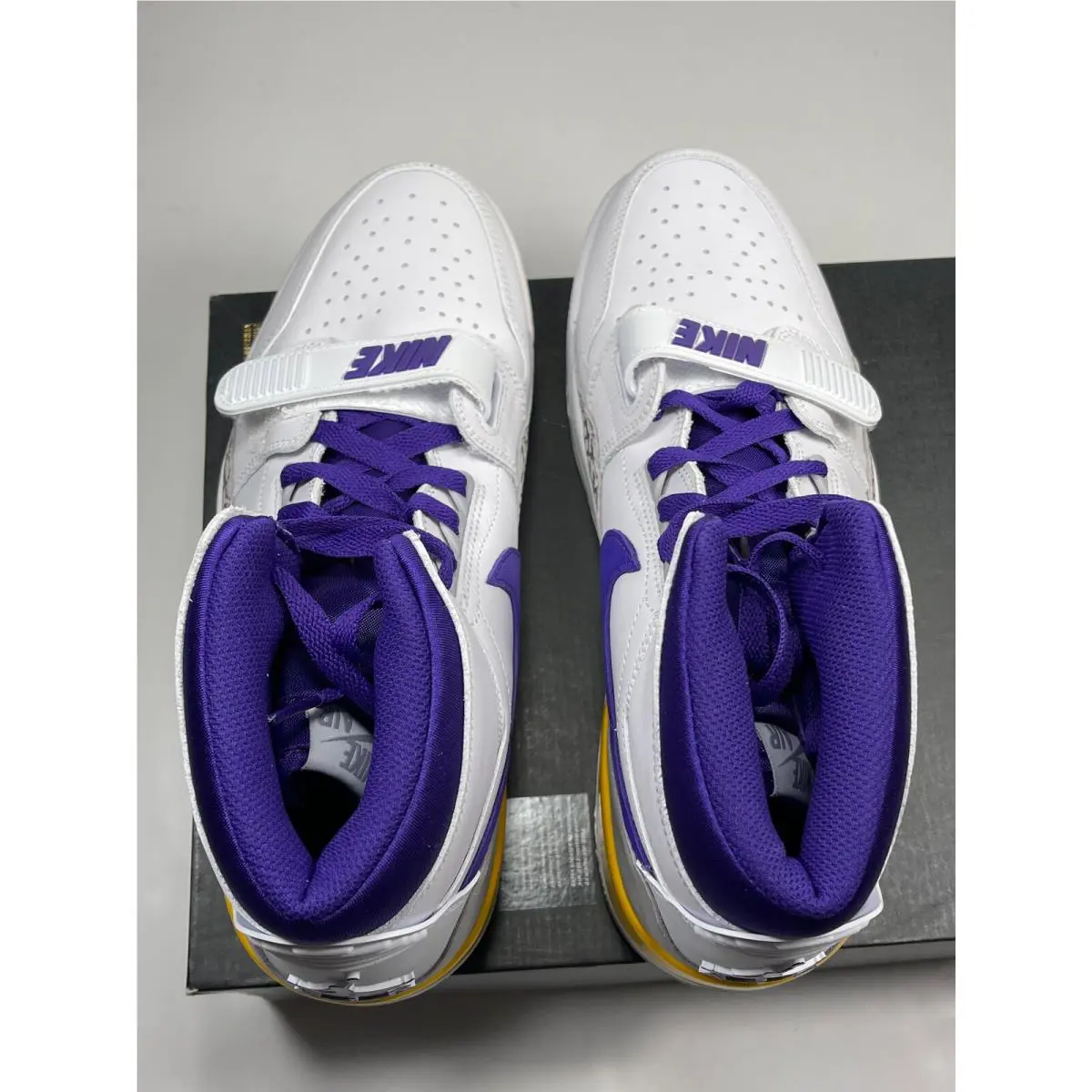Nike shoes - Jordan Legacy 312 - Legacy - AV3922-157 - White/Field Purple-Amarillo (UPC: 887231287956) 7