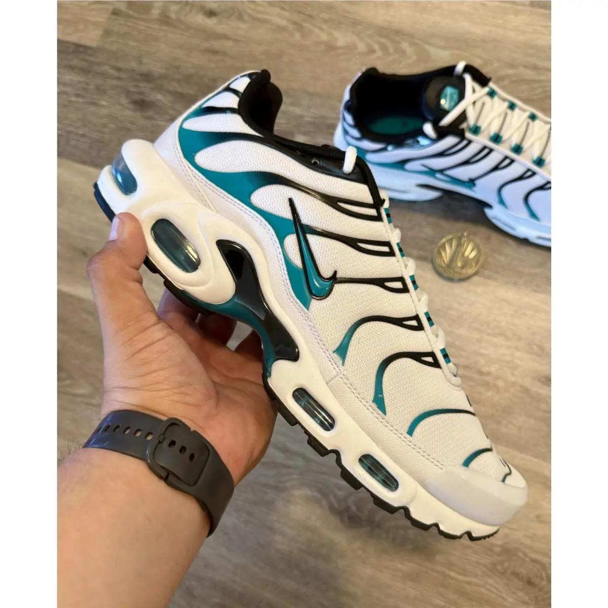 Nike shoes - Nike Air Max Plus - Air Max Plus - 604133-136 - White / Turbo Green / Reflective Silver (UPC: 198486796941) 8