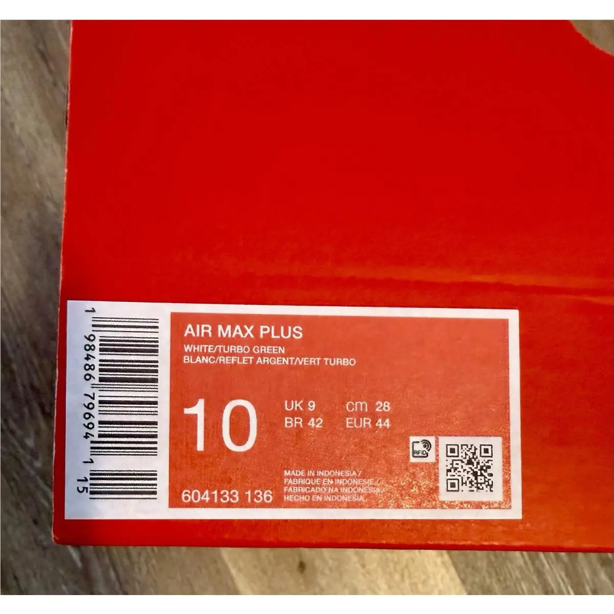 Nike shoes - Nike Air Max Plus - Air Max Plus - 604133-136 - White / Turbo Green / Reflective Silver (UPC: 198486796941) 10