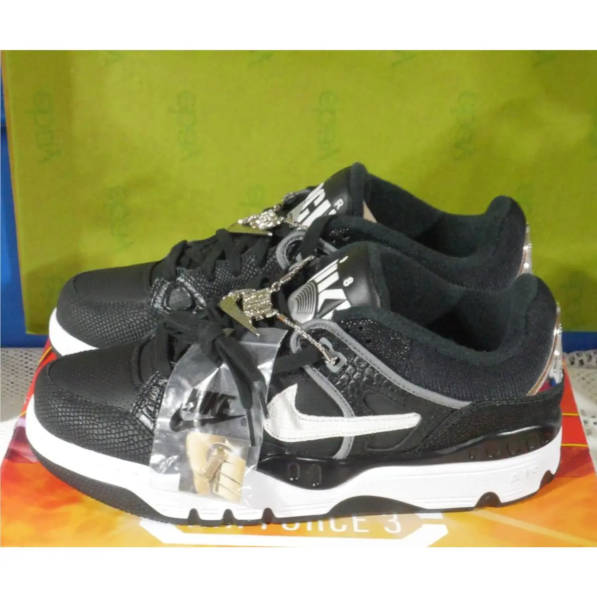 Nike Nigo Air Force 3 Low SP HF7630-001 Lace UP Nike Chain Athletic Shoes
