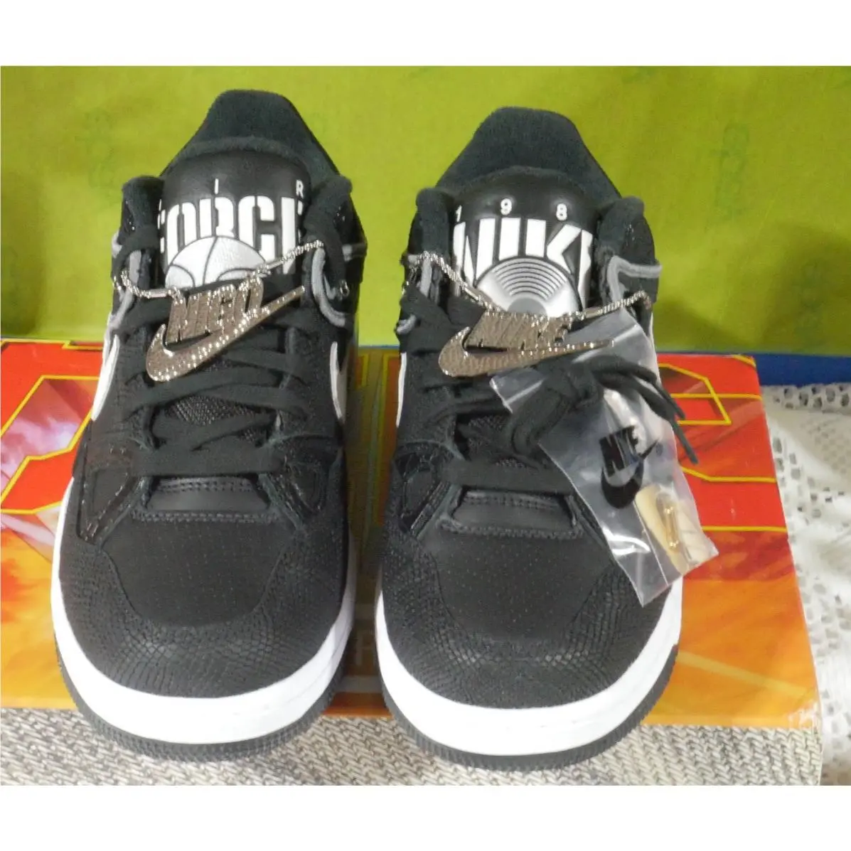 Nike shoes - Nike Air Force 3 - Air Force - HF7630-001 - BLACK, WHITE AND SMOKE GRAY (UPC: 197859719686) 0