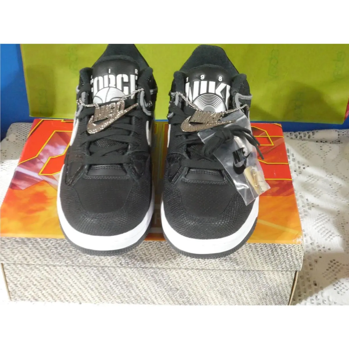 Nike shoes - Nike Air Force 3 - Air Force - HF7630-001 - BLACK, WHITE AND SMOKE GRAY (UPC: 197859719686) 1