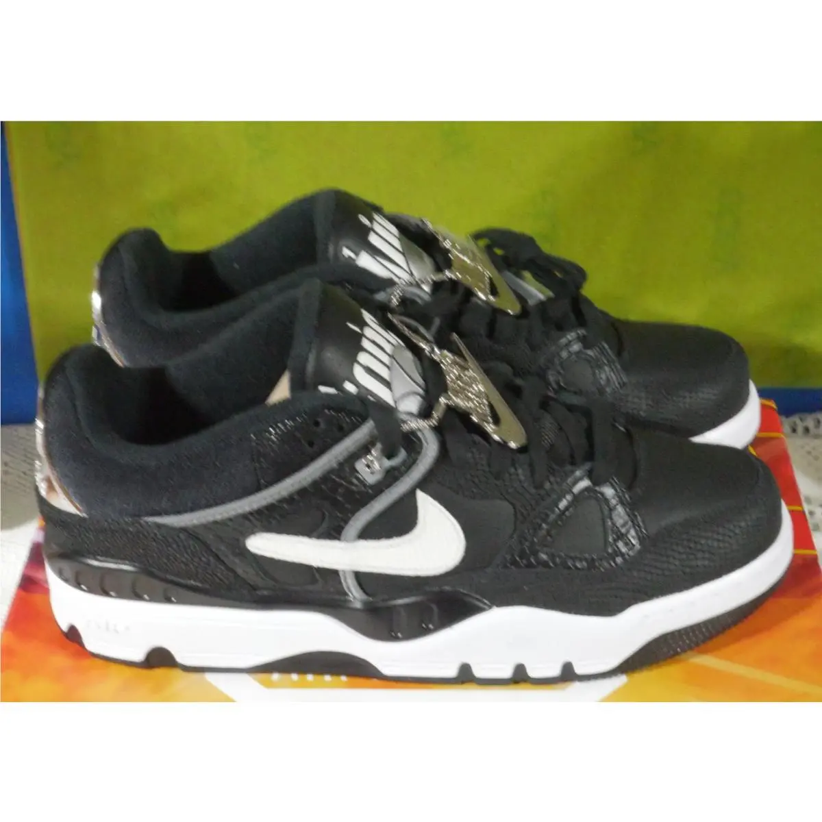 Nike shoes - Nike Air Force 3 - Air Force - HF7630-001 - BLACK, WHITE AND SMOKE GRAY (UPC: 197859719686) 2