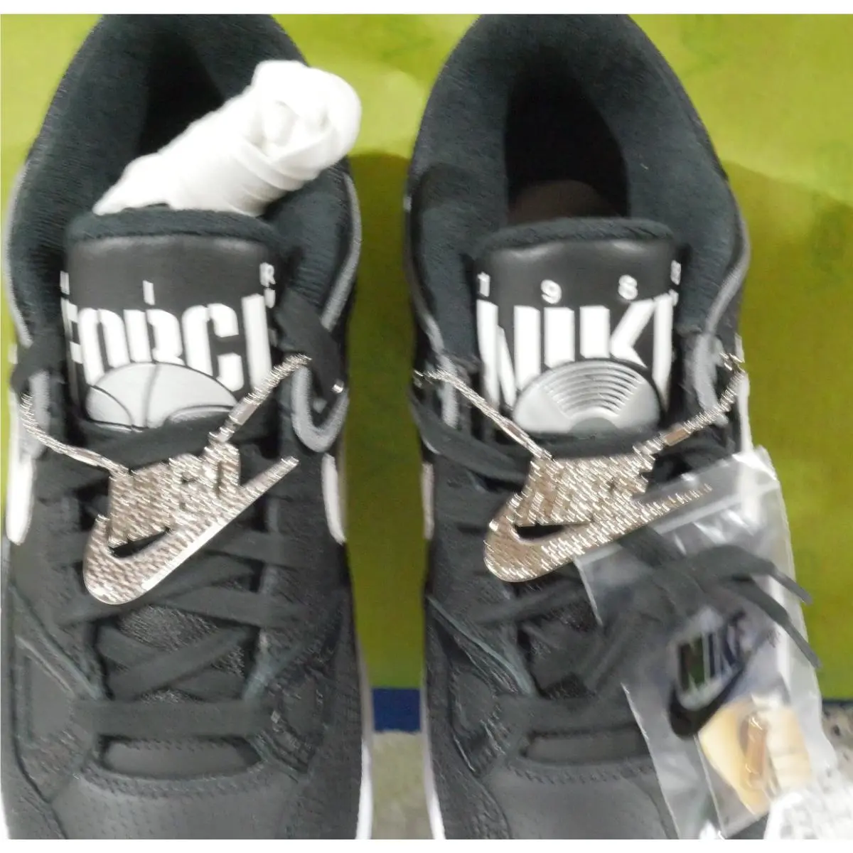 Nike shoes - Nike Air Force 3 - Air Force - HF7630-001 - BLACK, WHITE AND SMOKE GRAY (UPC: 197859719686) 5