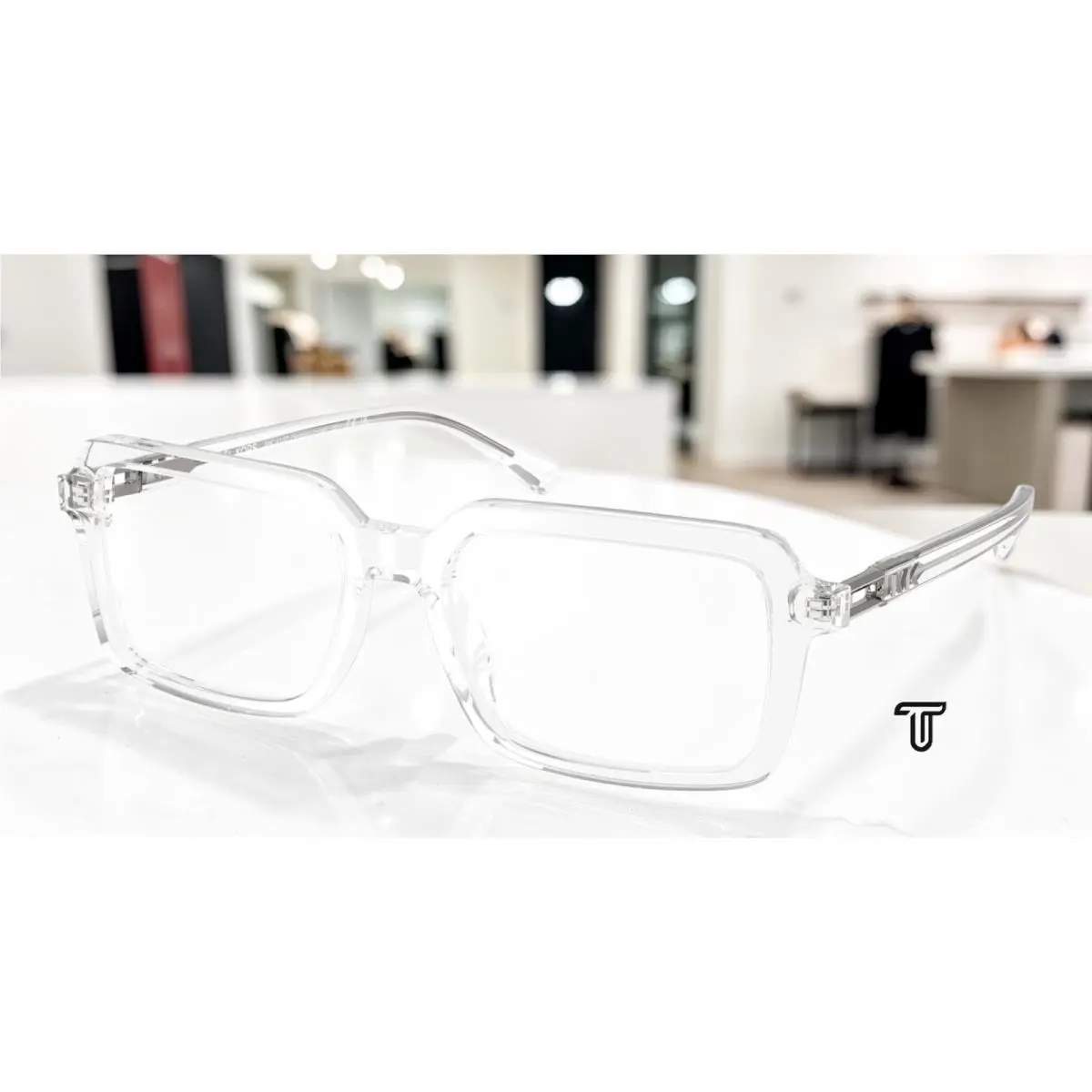 Michael Kors MK4130 3015 Yellowstone Clear Demo Lens 55 mm Men`s Eyeglasses