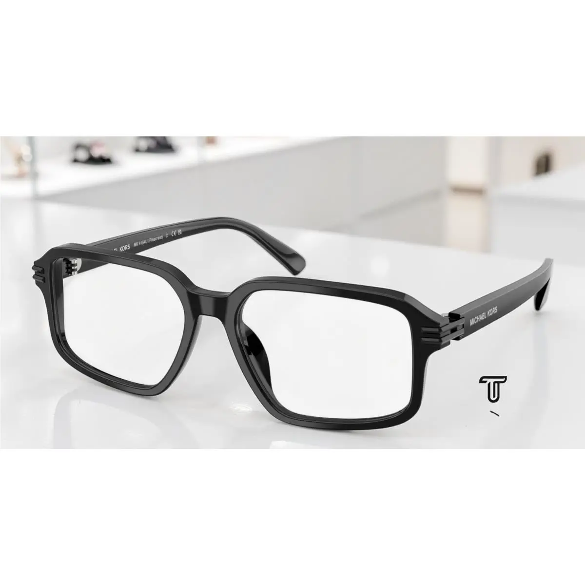Michael Kors MK4154U 3005 Pinecrest Black Demo Lens 56 mm Men`s Eyeglasses