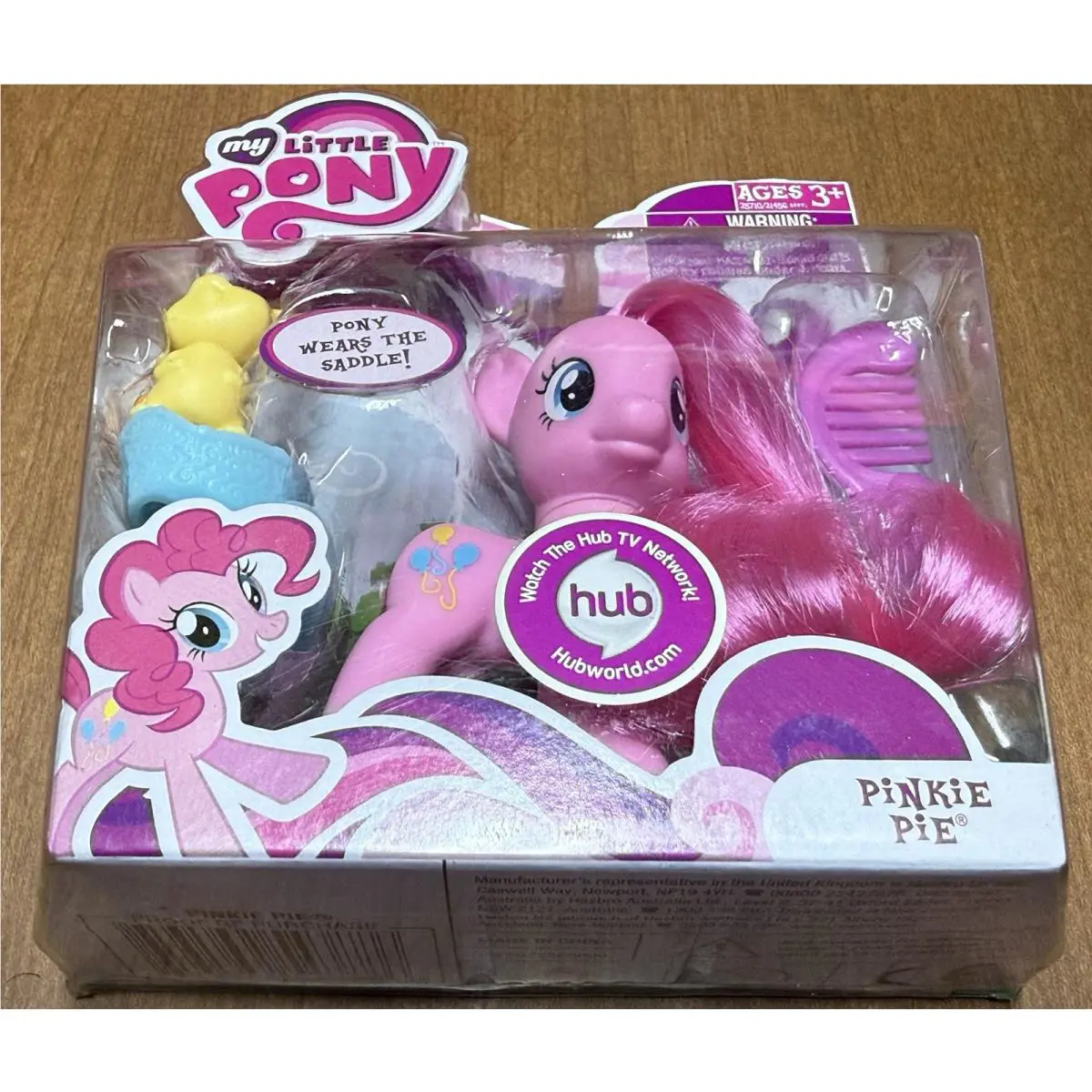 Moc Pinkie Pie G4 Hasbro My Little Pony Saddle Mouse Brush Balloons Pink Htf