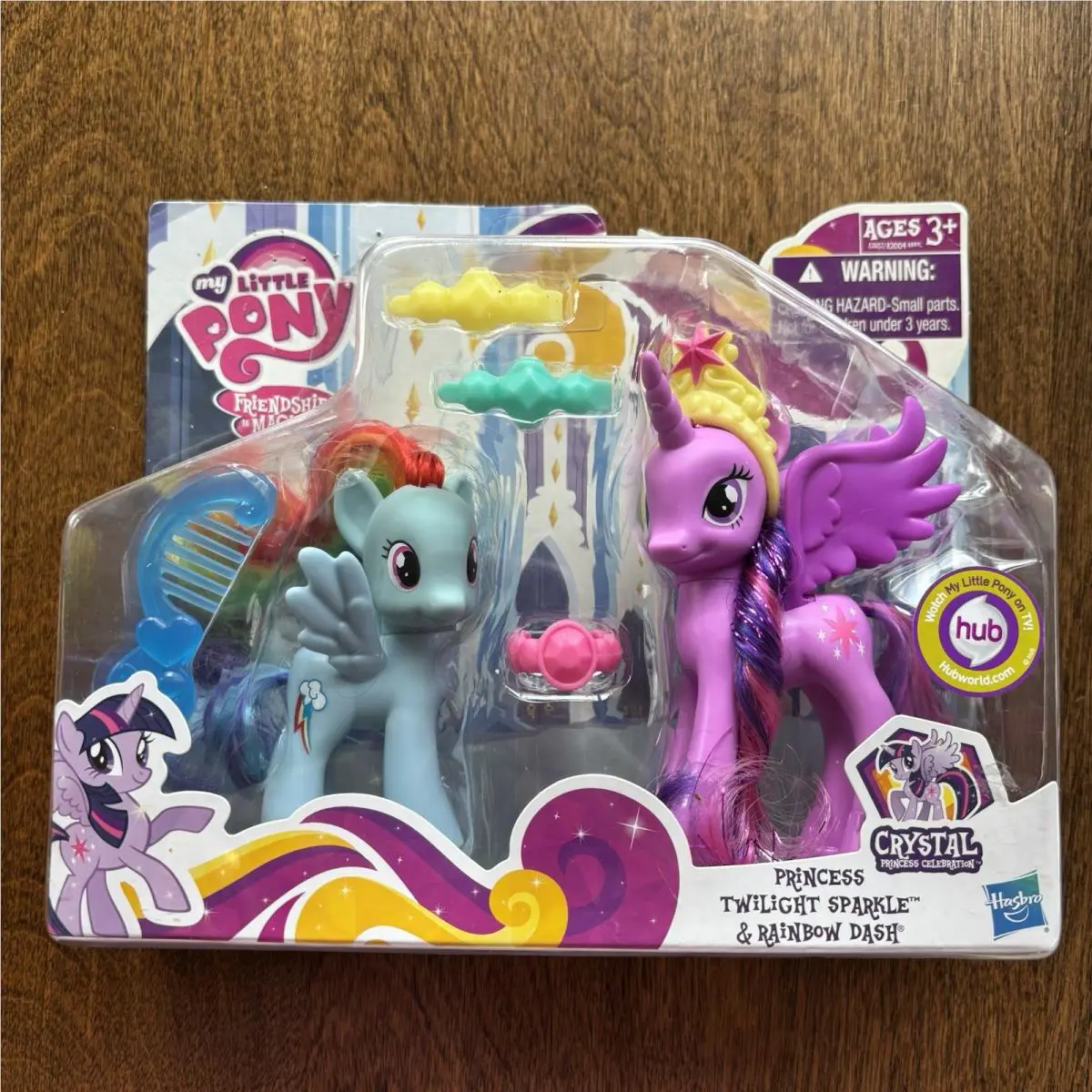 My Little Pony Crystal Princess Celebration Twilight Sparkle Rainbow Dash Nip