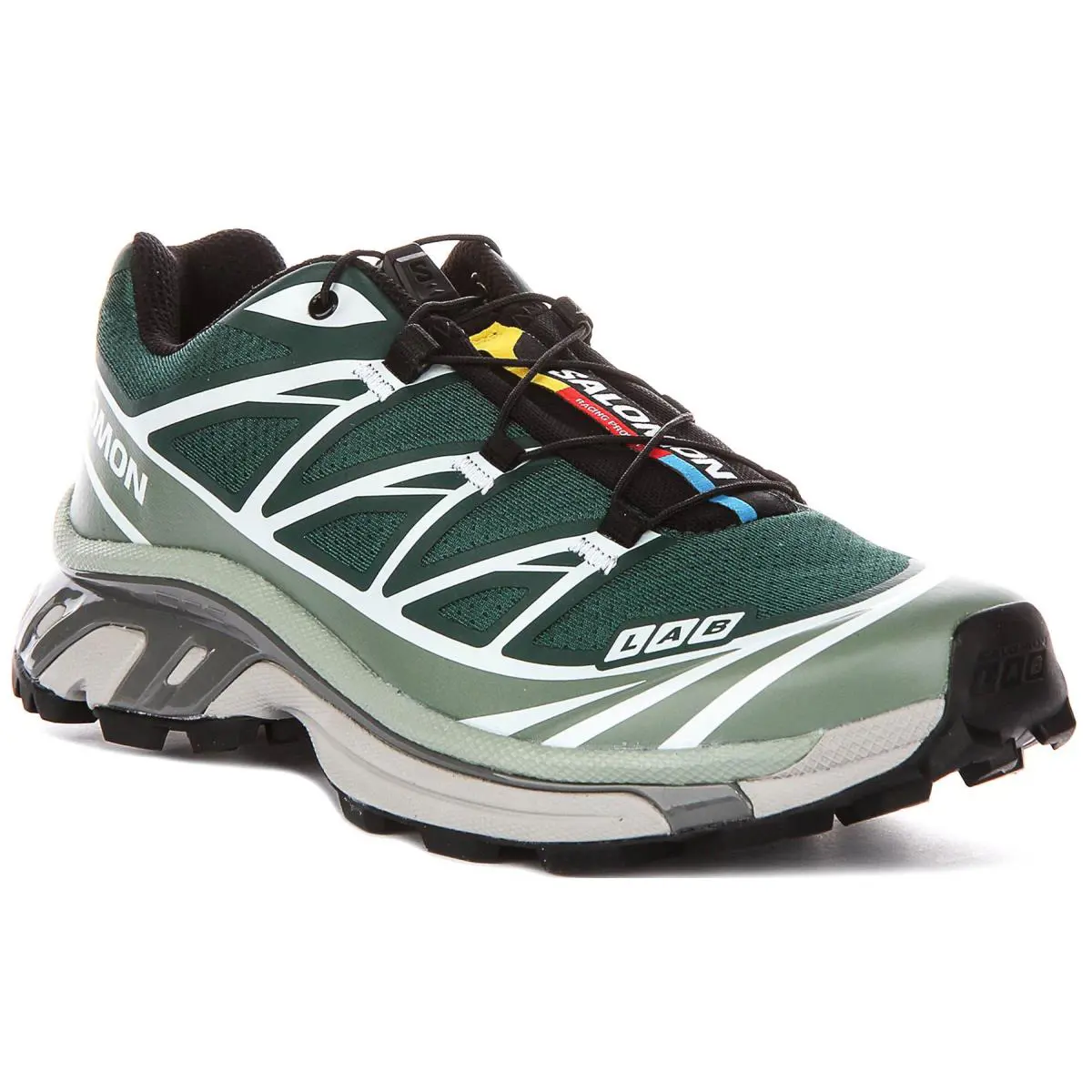 Salomon XT-6 Fast Lacing Inspired Mesh Mens Sneakers In Green US 7 - 12