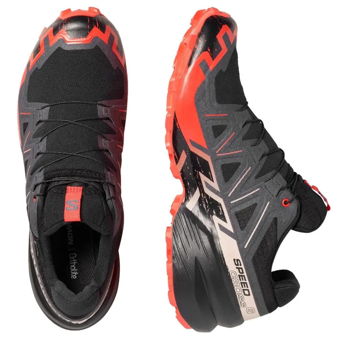 Salomon shoes - Salomon Men`s Speedcross 6 GTX - L49226000 - Black/Fiery Red 9