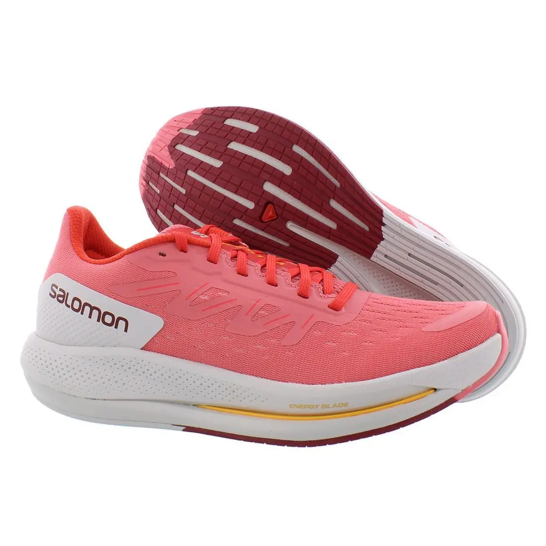 Salomon shoes - Tea Rose/Lunar Rock/Poppy Red, Main: Red 4
