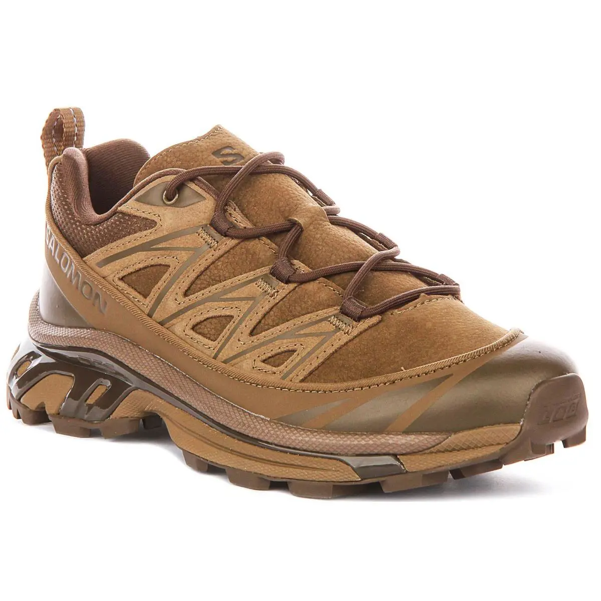 Salomon XT-6 Leather Fast Lacing Hike Inspired Mens Sneakers In Khaki US 9 - 13