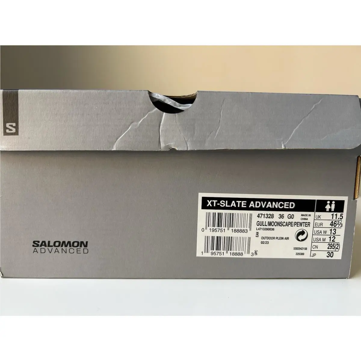 Salomon shoes - Salomon XT-Slate Advanced - Advanced - L4713280036 - Gray (UPC: 195751188883) 16