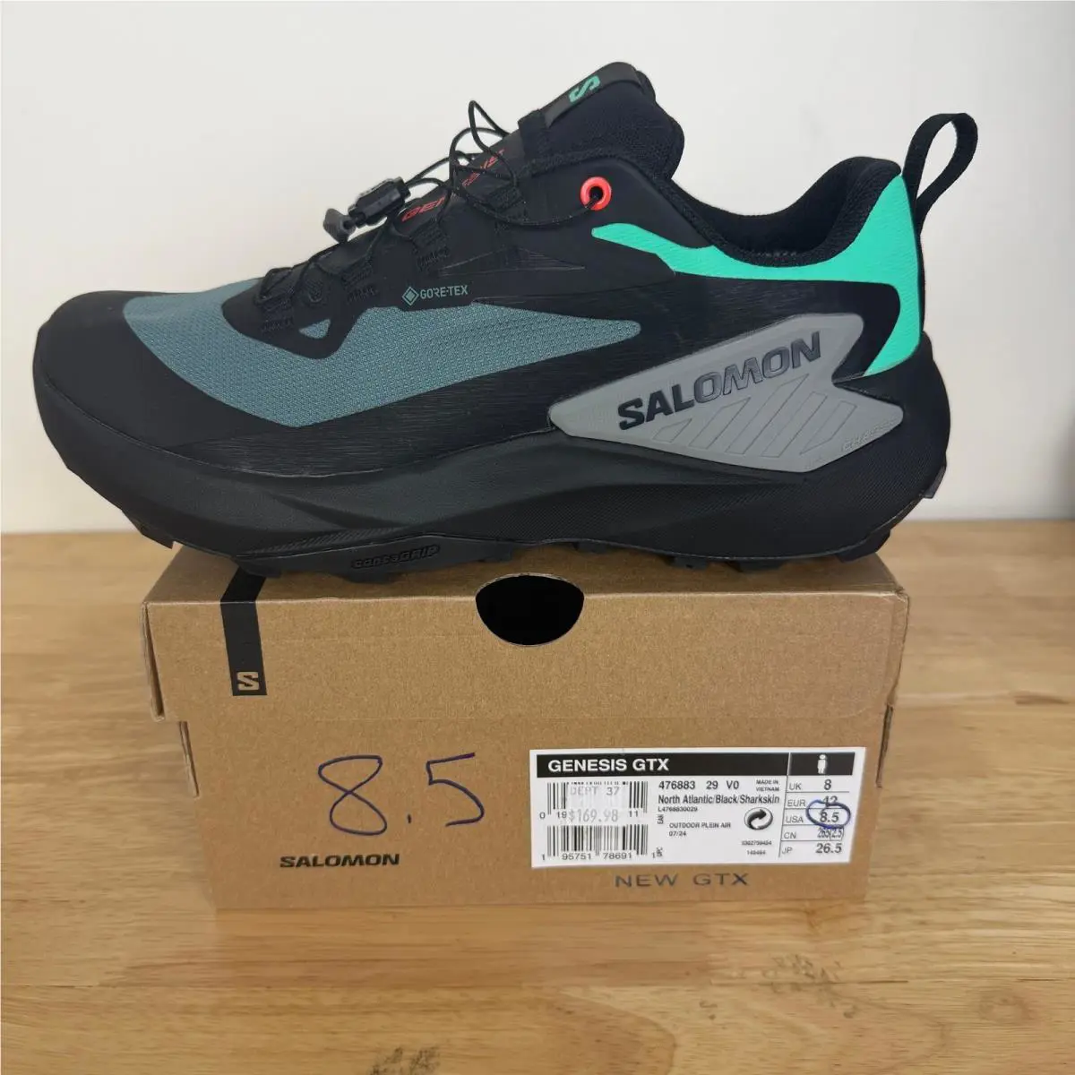 Salomon shoes - Salomon Genesis GTX - Genesis GTX - 476883 - Black (UPC: 195751786911) 1