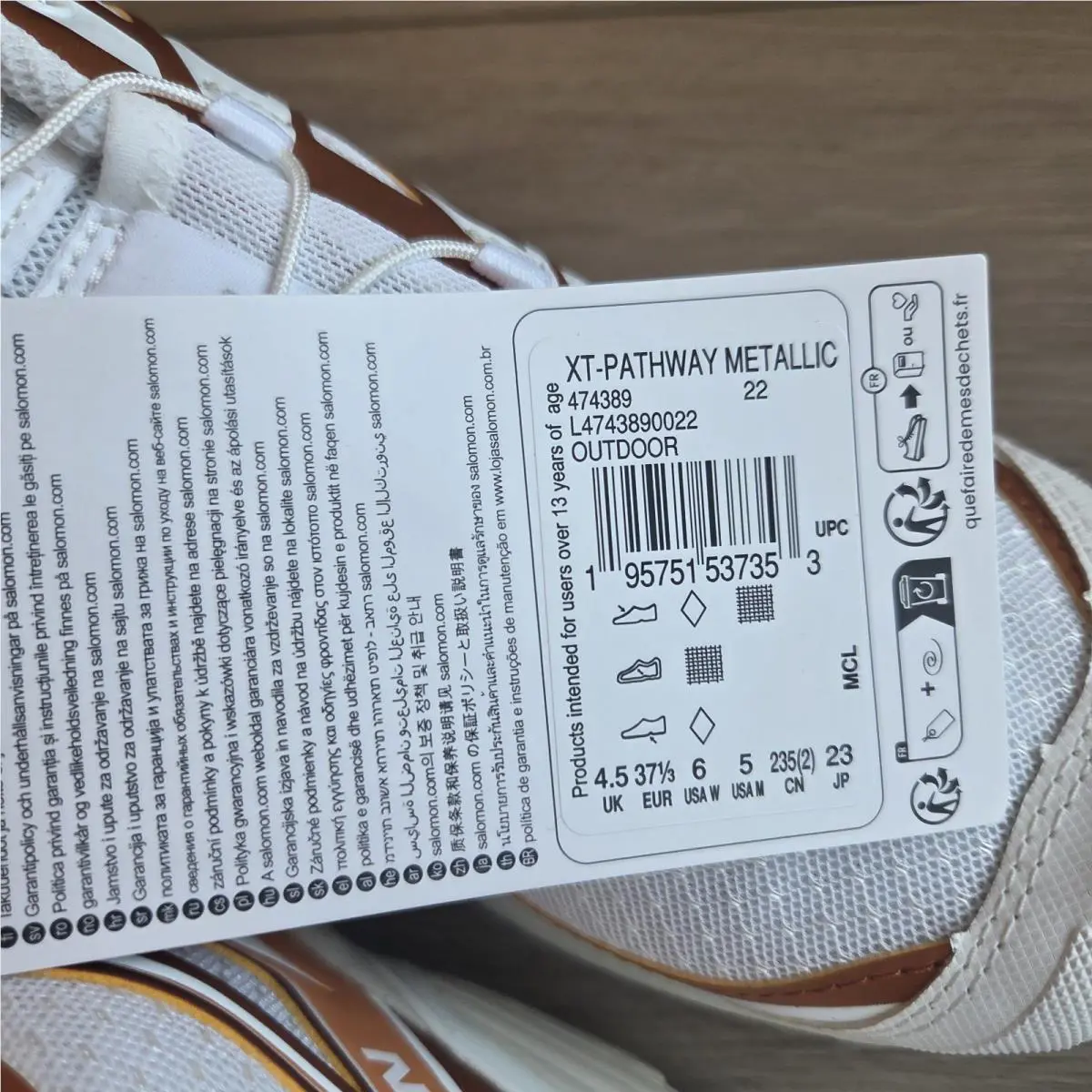 Salomon shoes - Salomon XT-Pathway - 474389 22 VO - White 7