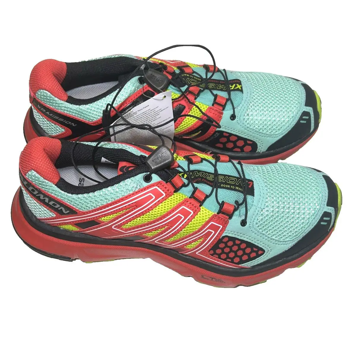 Salomon shoes - Salomon XR Mission - Mission - 128431-27-WO - Celedon/Papaya/Pop Green (UPC: 080694701612) 2