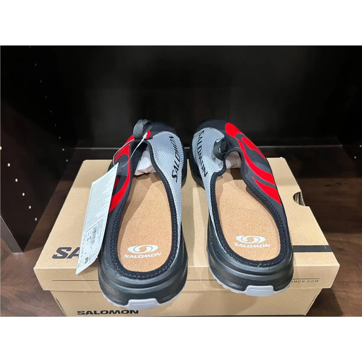 Salomon shoes - RX Slide 3.0 Seasonal - Slide Seasonal - L47759000 - Black / Alloy / Fiery Red 4
