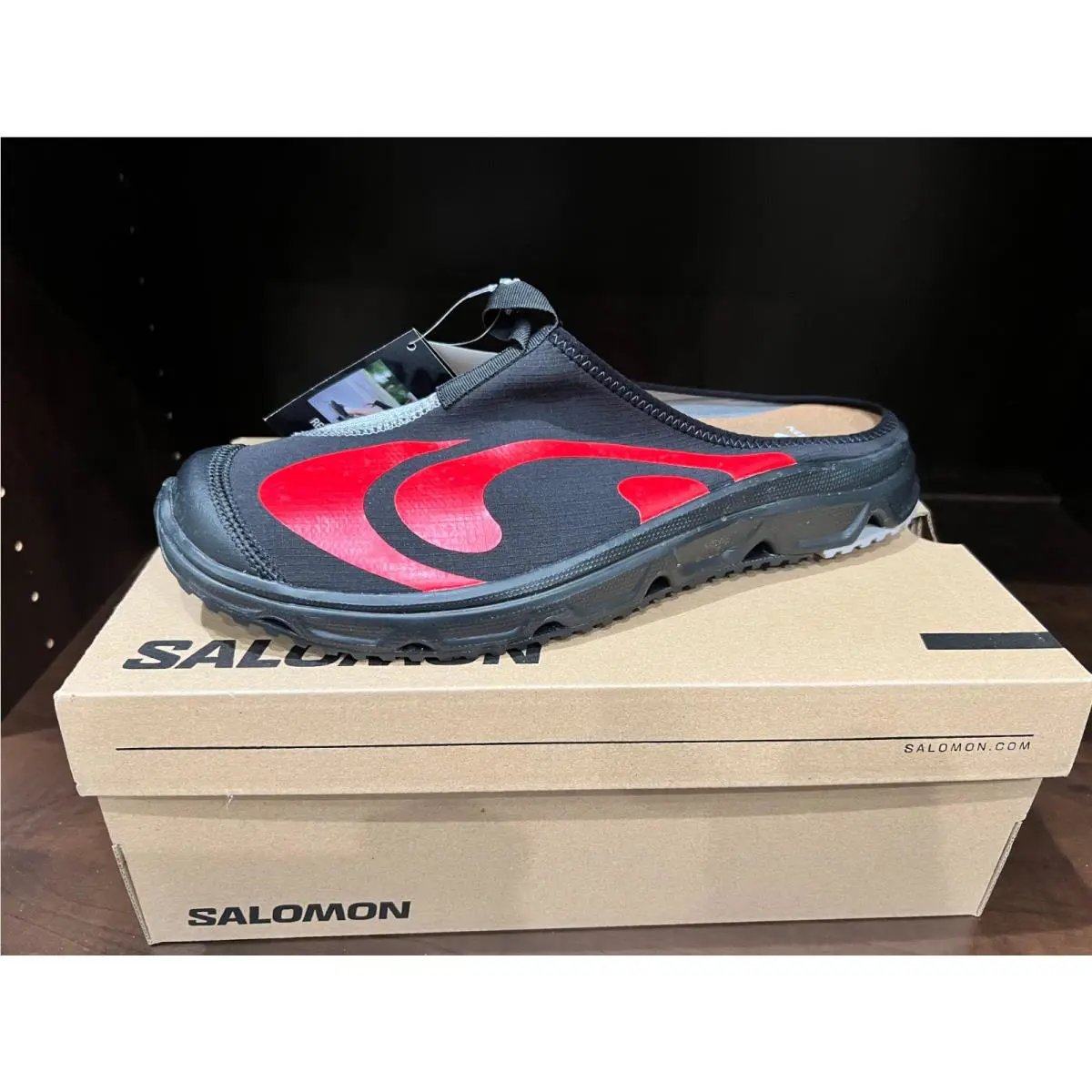 Salomon shoes - RX Slide 3.0 Seasonal - Slide Seasonal - L47759000 - Black / Alloy / Fiery Red 5