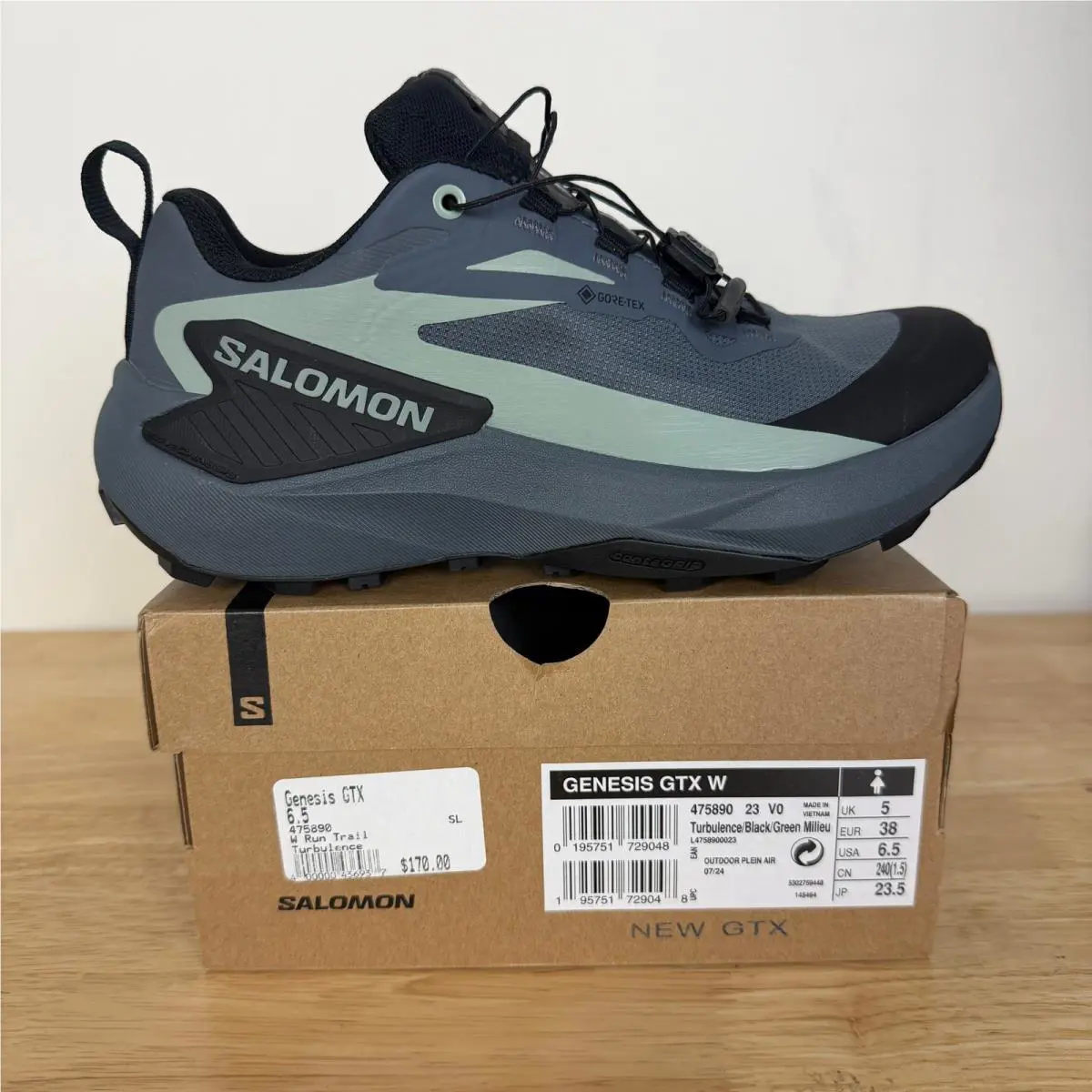 Salomon shoes - Genesis GTX - Genesis GTX - Black (UPC: 195751729048) 1