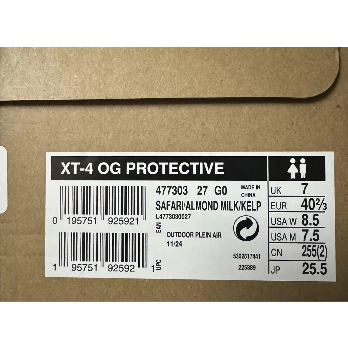Salomon shoes - Salomon XT-4 OG Protective Safari Almond 477303 - 477303-27 - Beige 8