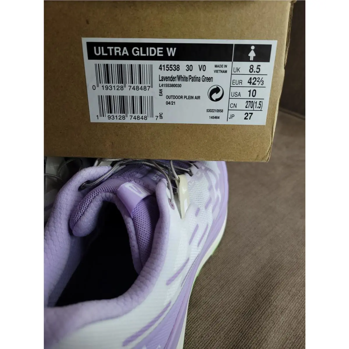 Salomon shoes - Ultra Glide - Ultra Glide - 415538 - Purple (UPC: 193128748487) 11