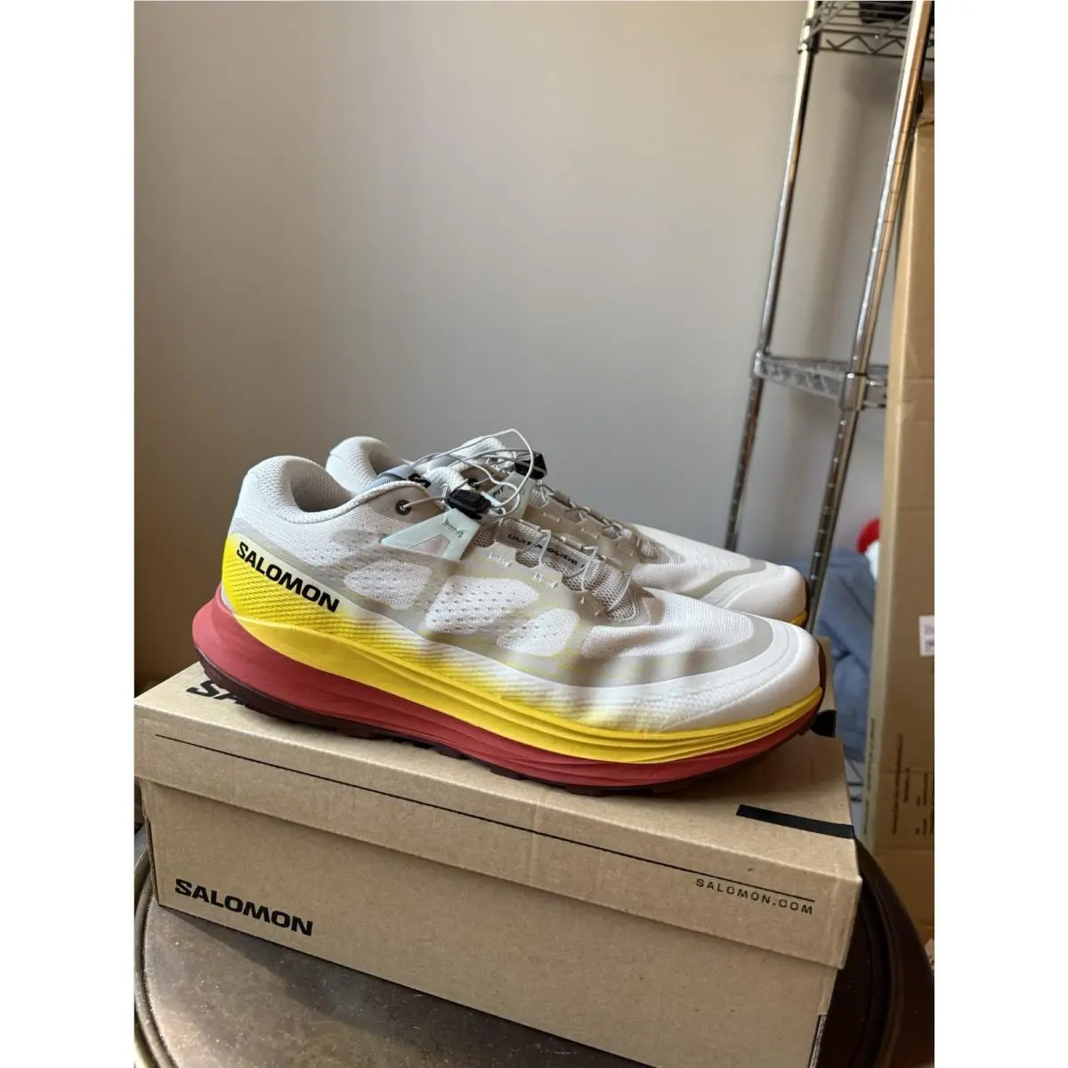Size 12 - Salomon Ultra Glide 2 Rainy Day Freesia