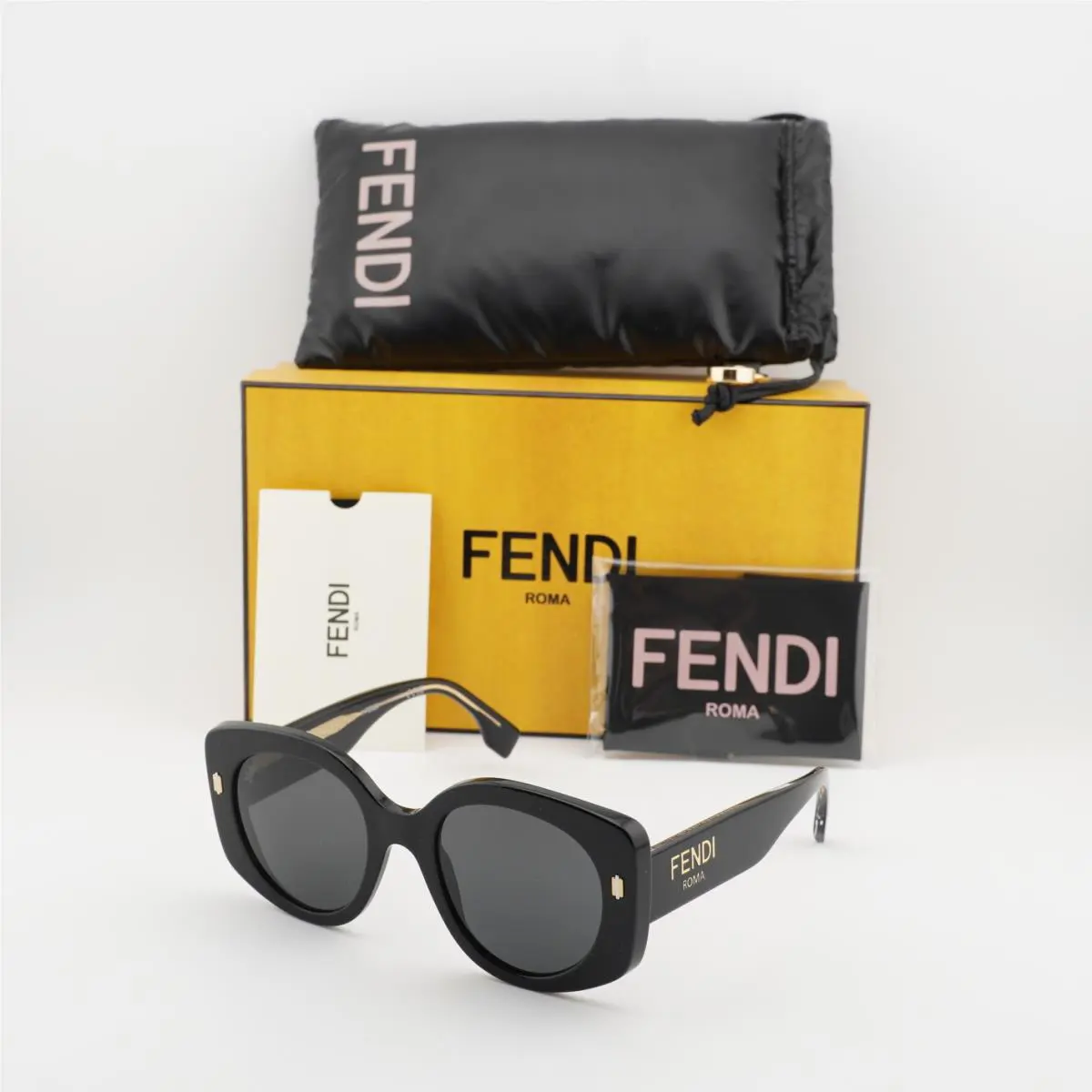Fendi FE40137I 01A Black/grey 51-21-145 Sunglasses
