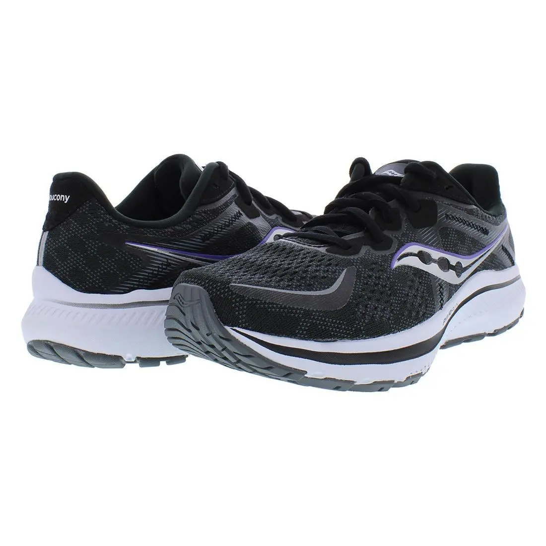 Saucony shoes - Black/White, Main: Black 3