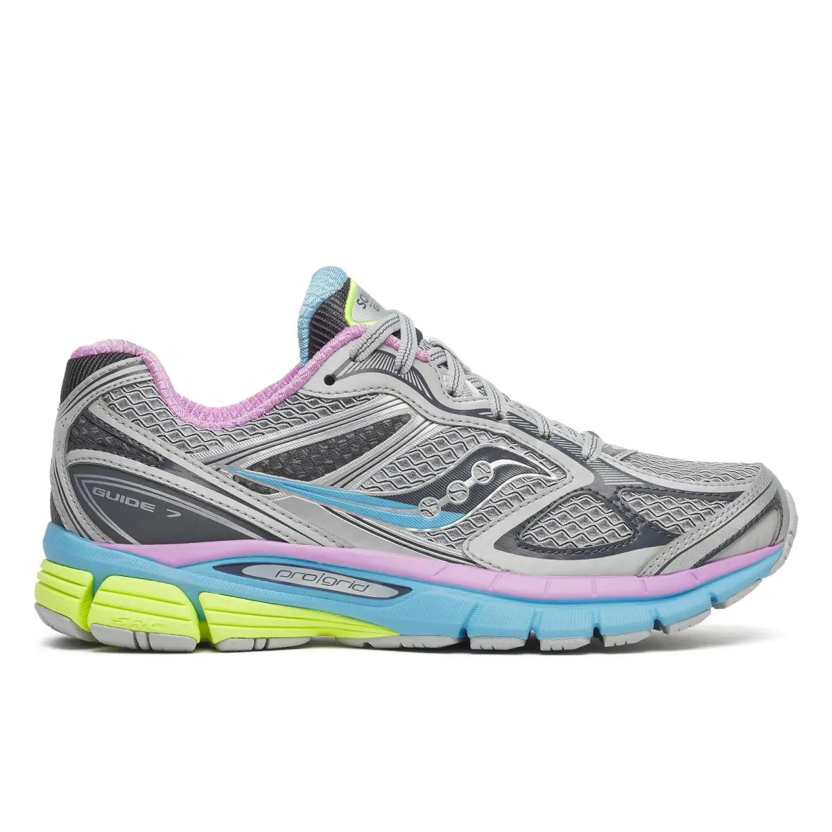Saucony Women Progrid Guide 7 Shoes - Grey | Aqua