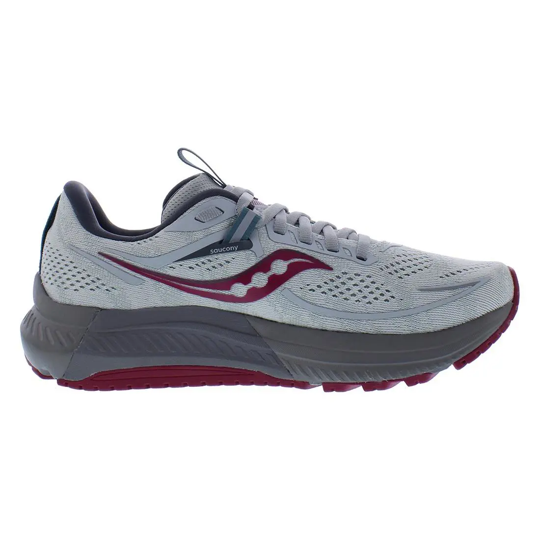 Saucony shoes - Concrete/Berry, Main: Grey 1