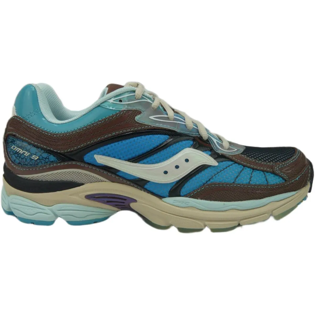 Saucony X Foot Patrol Progrid Omni 9 Blue Brown US Men`s 8 / Women`s 9.5