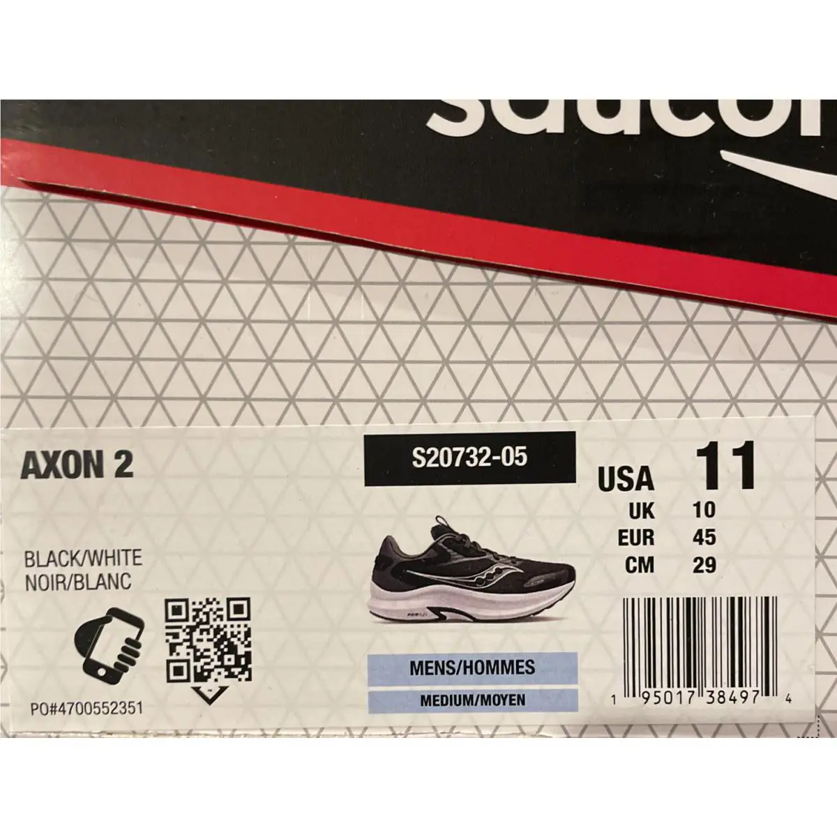 Saucony shoes - AXON 2 - AXON - S20732-05 - Black (UPC: 195017384974) 6