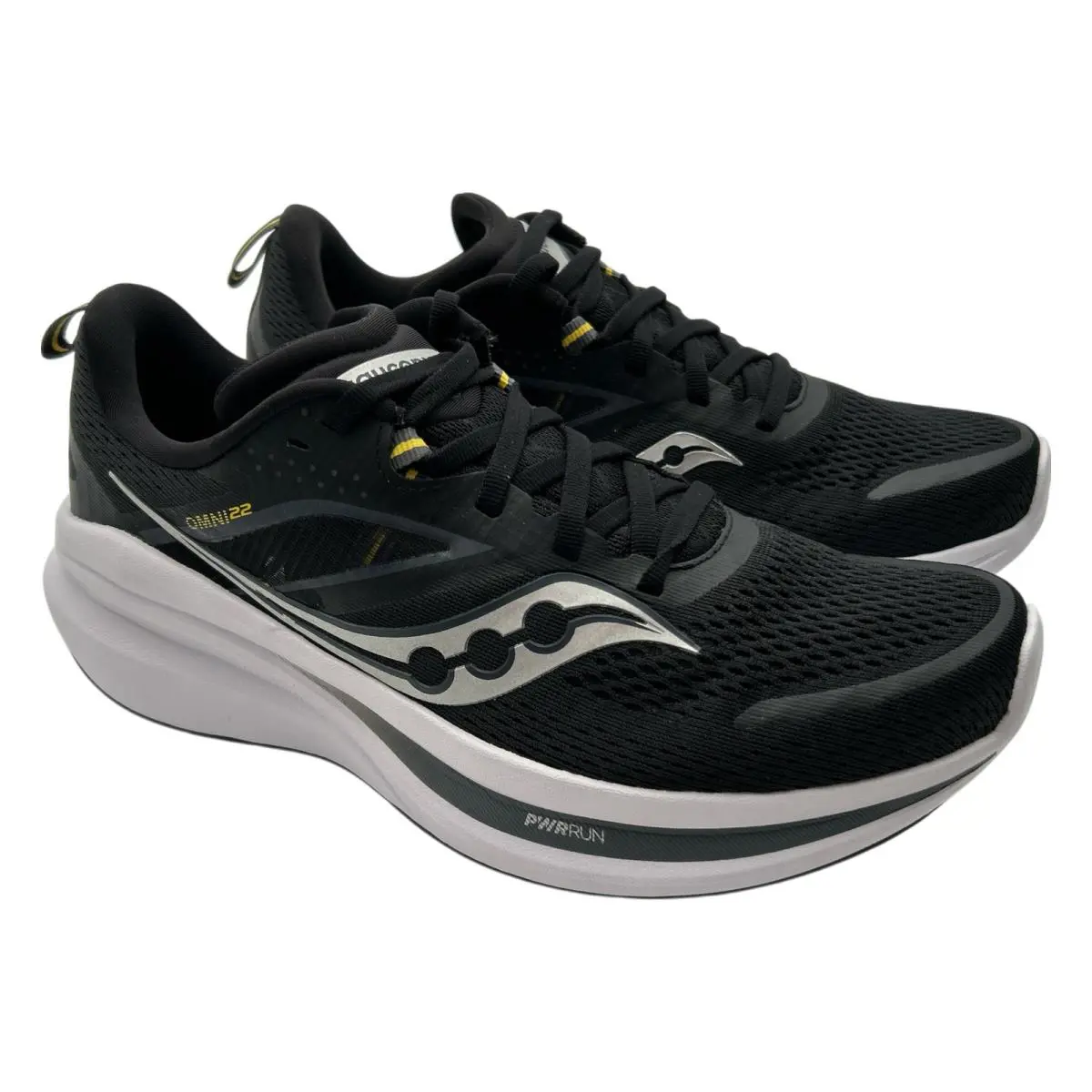 Saucony Men`s Omni 22 Black/white US 7 - Black/White