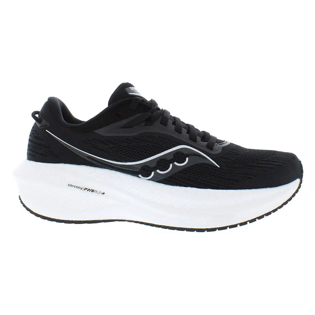 Saucony Triumph 21 Womens Shoes Size 7.5 Color: Black/white - Black, Main: Black