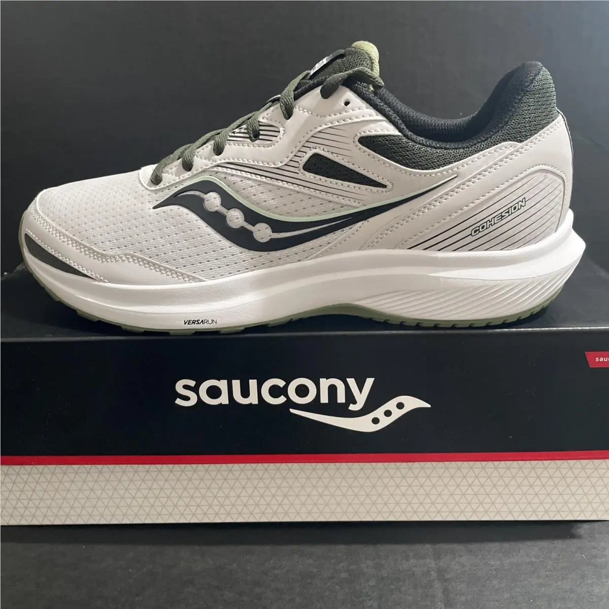 Saucony Cohesion 16 Concrete/ Glade Gris Running Shoes S20781-33 Men Sz 11M