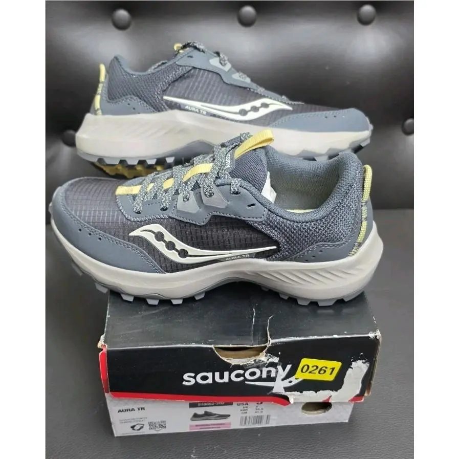 Saucony Aura TR Women`s Shoes Size 5 Shadow/finch