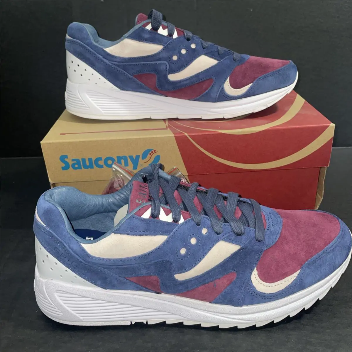 Saucony shoes - Saucony Grid 8000 - Grid - S70342-1 - Multicolor, Manufacturer: Navy/White/Maroon 2