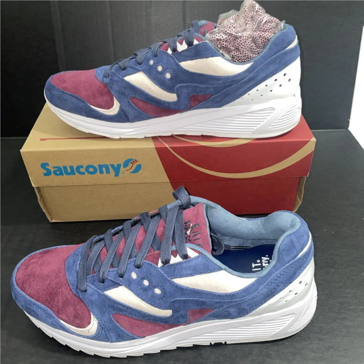 Saucony shoes - Saucony Grid 8000 - Grid - S70342-1 - Multicolor, Manufacturer: Navy/White/Maroon 3
