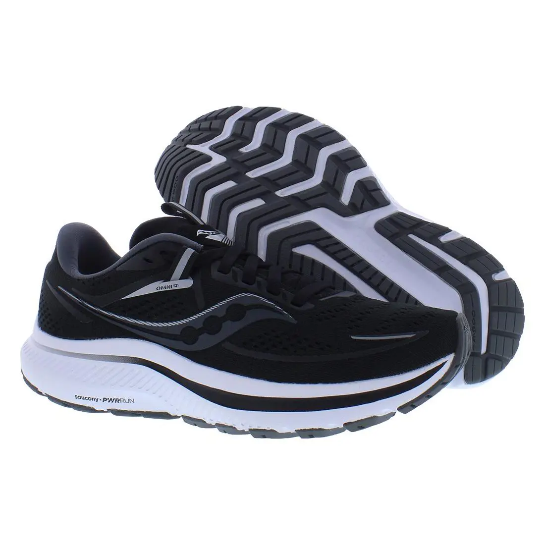 Saucony Omni 21 Womens Shoes Size 10.5 Color: Black/white - Black, Main: Black