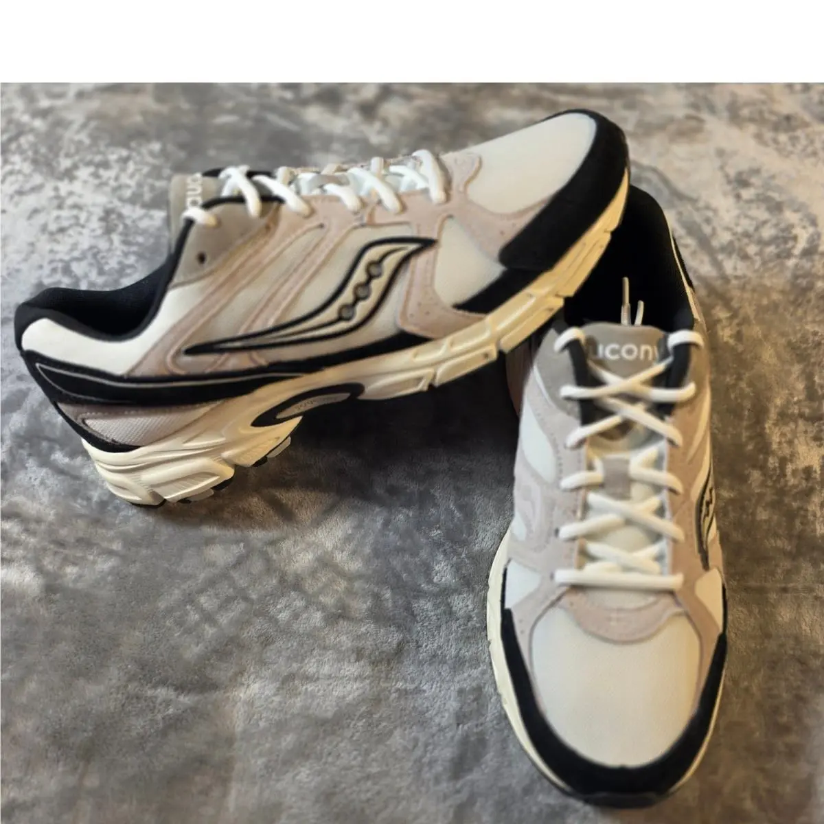 Saucony Ride Millennium Men 10.5 White Black S70856-4 Retro Running Shoes