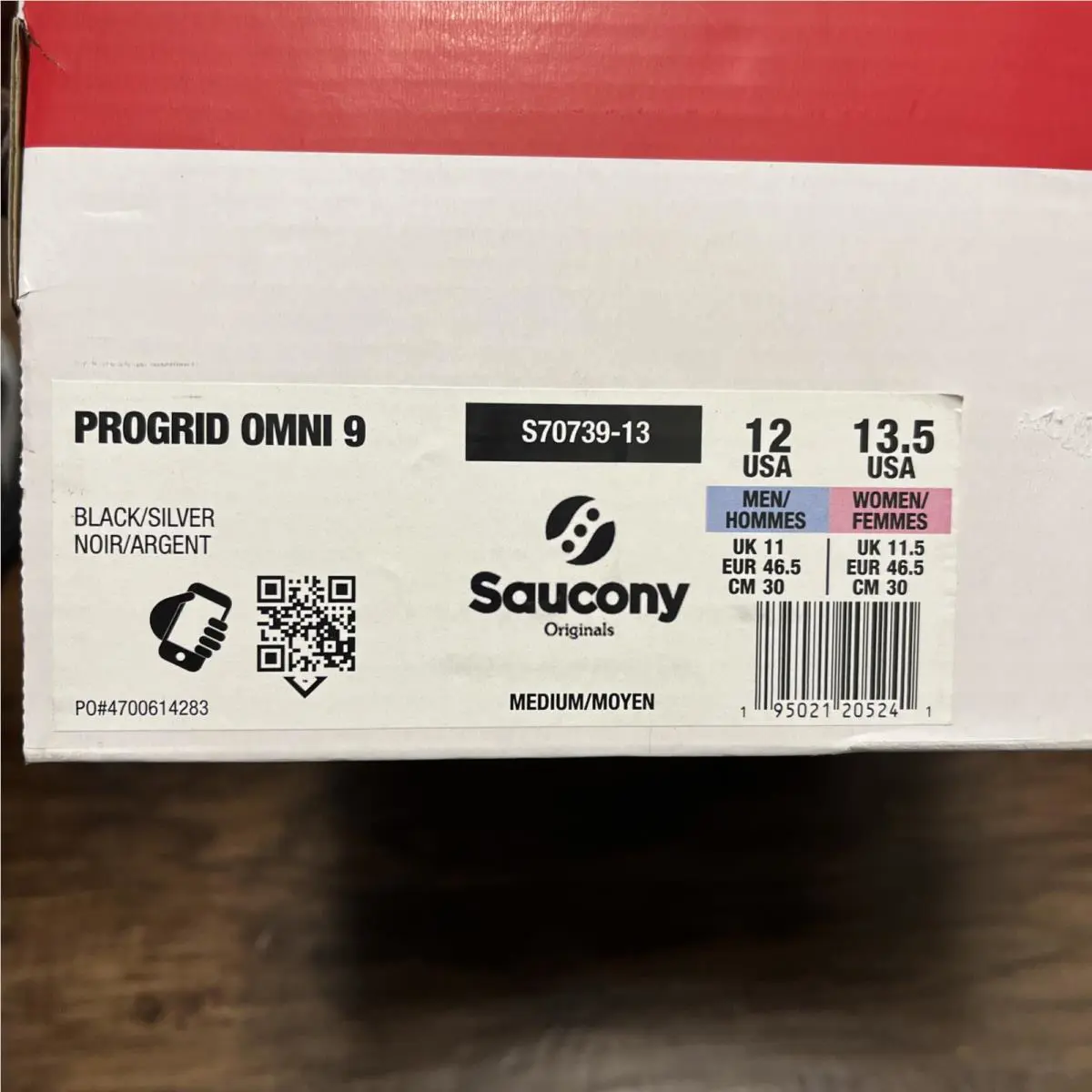 Saucony shoes - Saucony Progrid Omni 9 OG - S70739-13 - Black, Manufacturer: Black/Silver (UPC: 0195021205241) 8