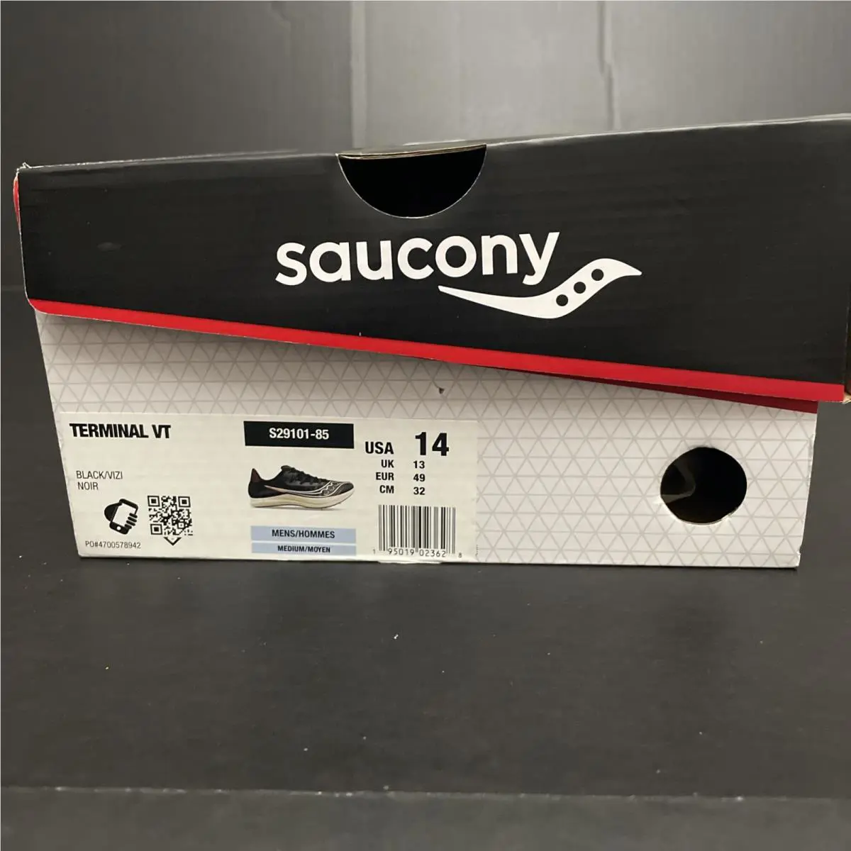 Saucony shoes - Saucony Terminal VT Spikes - Terminal Spikes - S29101-85 - Black, Manufacturer: Black/Vizi 11