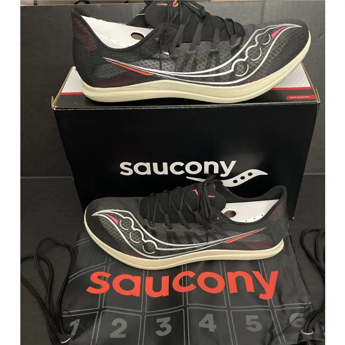 Saucony shoes - Saucony Terminal VT Spikes - Terminal Spikes - S29101-85 - Black, Manufacturer: Black/Vizi 6