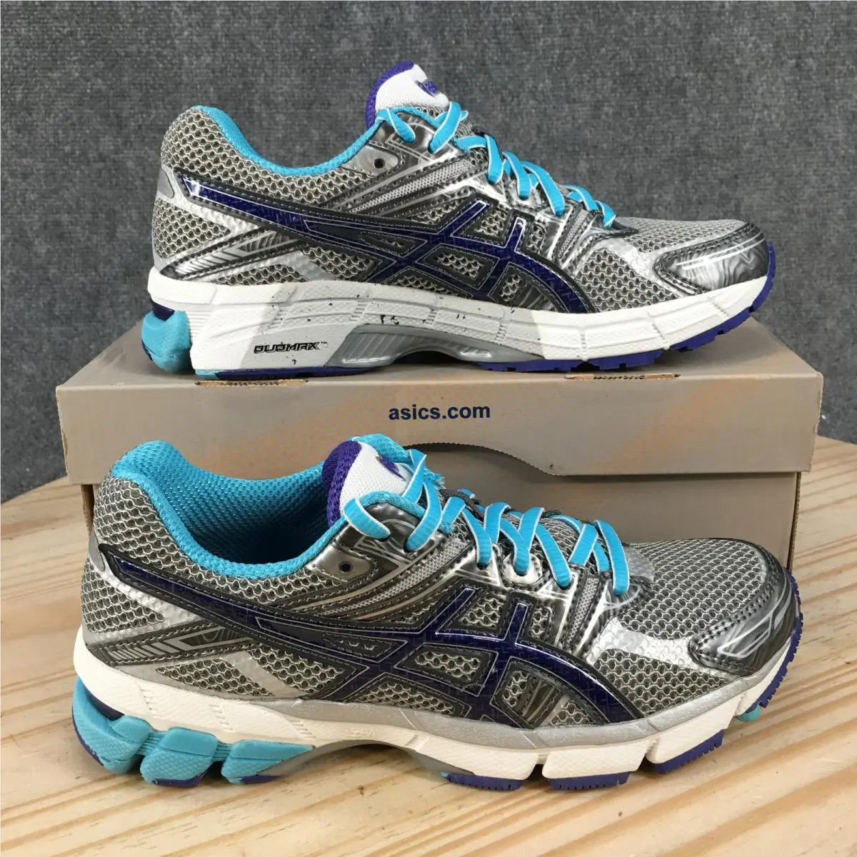Asics GT-1000 Shoes Womens 7 Athletic Running Sneakers T2L6N Gray Multicolor